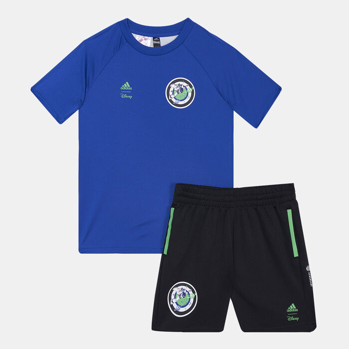 adidas Kids' Disney Toy Story T-Shirt And Shorts Summer Set Blue adidas Kids' Disney Toy Story T-Shirt And Shorts Summer Set Blue image number 0