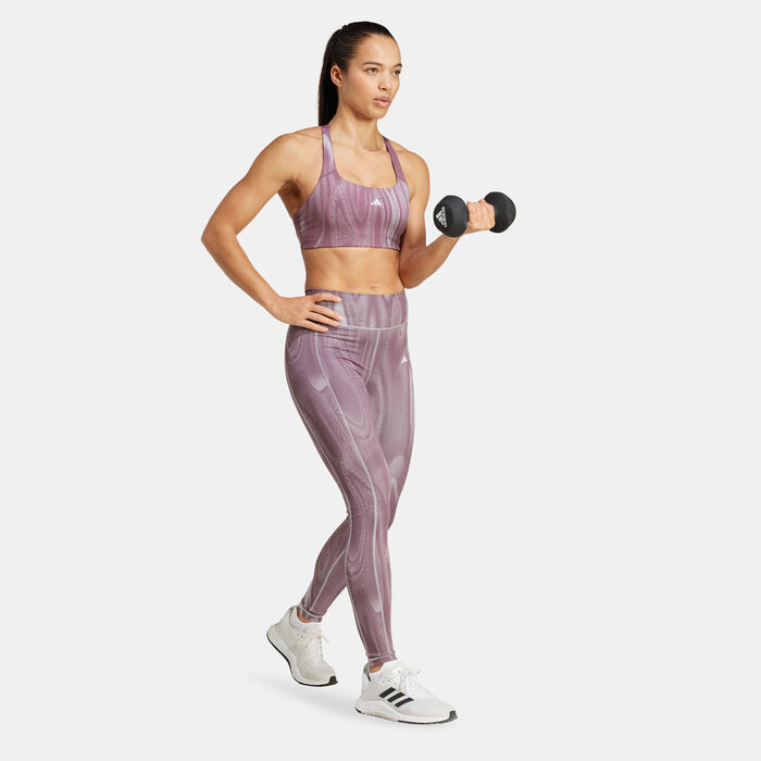adidas Women's Powerimpact Medium-Support Training Bra Grey image number 2
