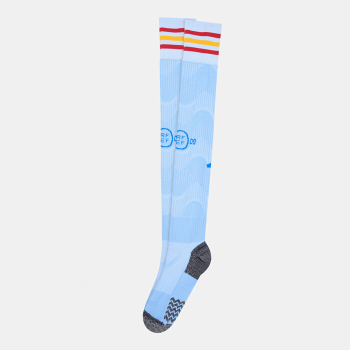 adidas Men's Spain Away Socks - 2022 Blue adidas Men's Spain Away Socks - 2022 Blue image number 0