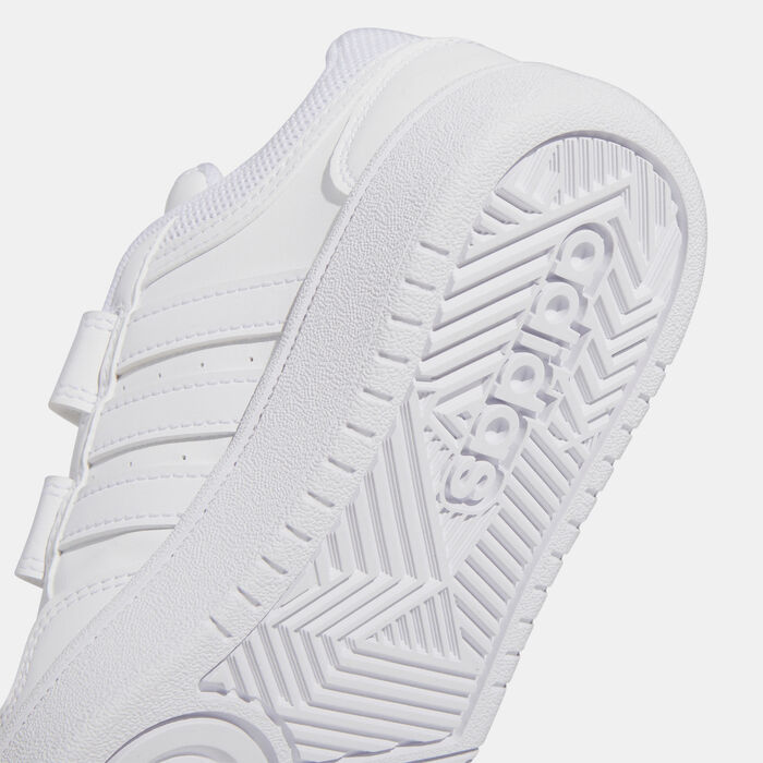 adidas Kids' Hoops Lifestyle Basketball Hook-and-Loop Shoe White image number 4