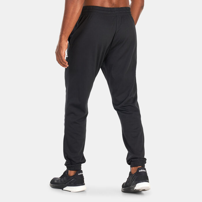 adidas Men's Essentials Single Jersey Tapered Logo Training Joggers Blue image number 1