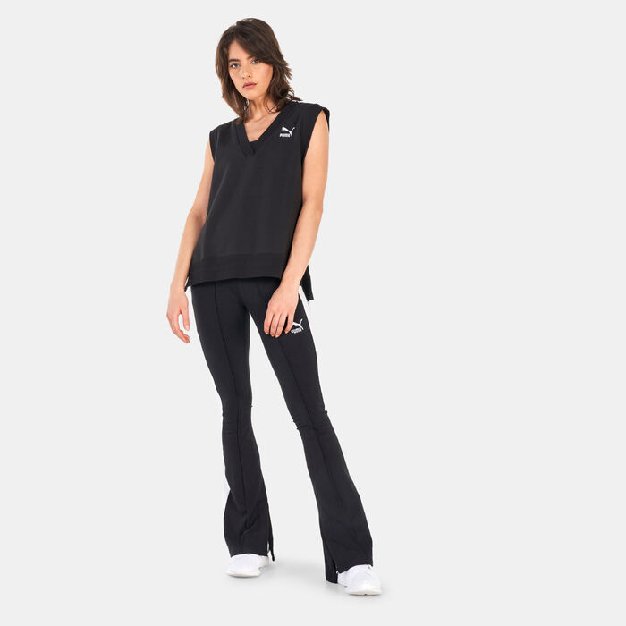 PUMA Women's Classics V-Neck Vest Black image number 2
