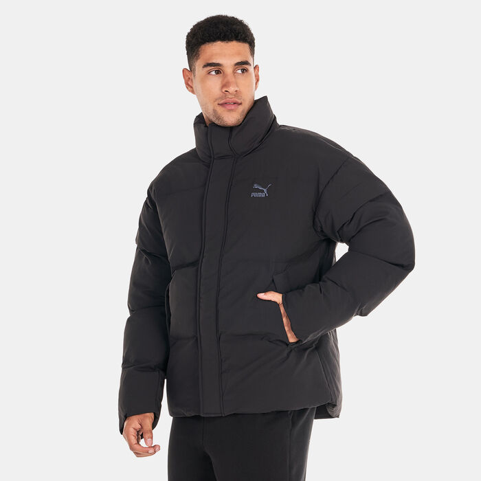 PUMA Men's Classics Oversized Puffer Jacket Black PUMA Men's Classics Oversized Puffer Jacket Black image number 0
