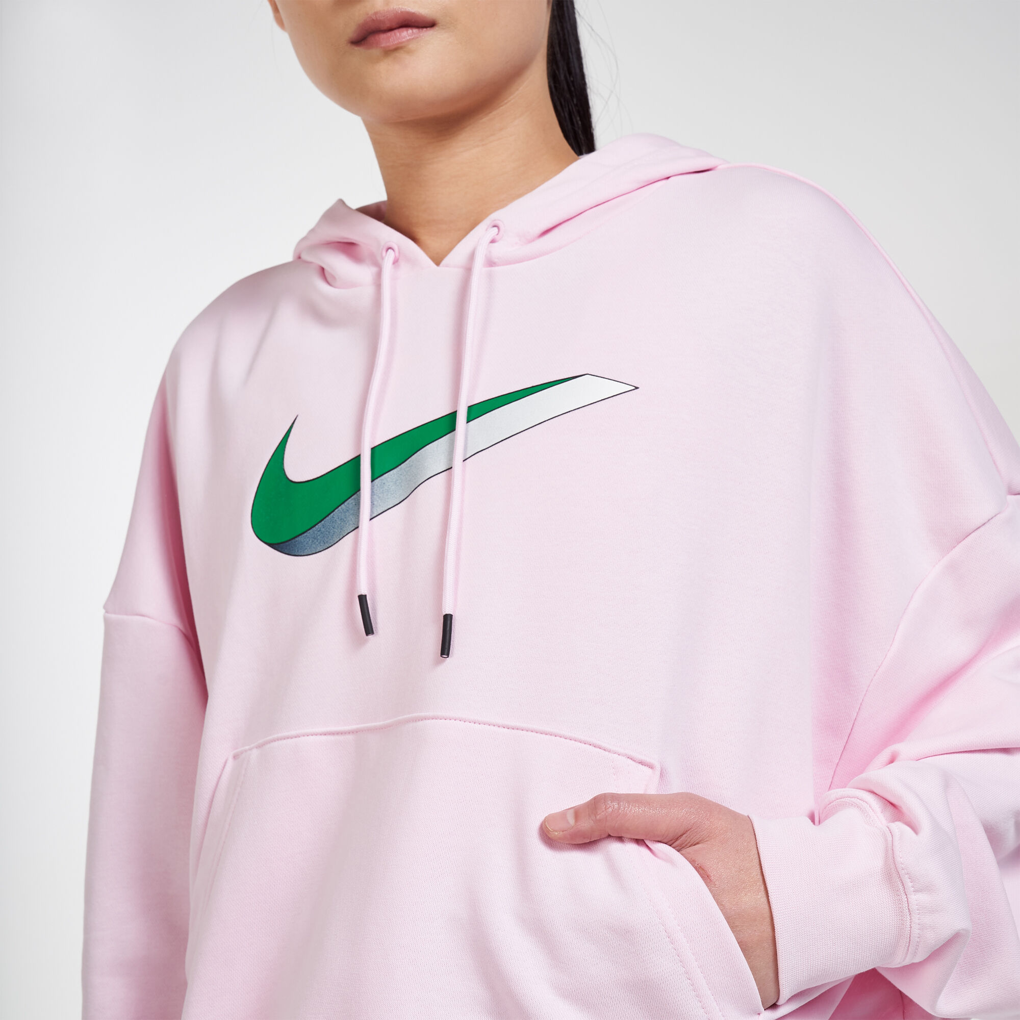 Nike icon clash hoodie pink outlet