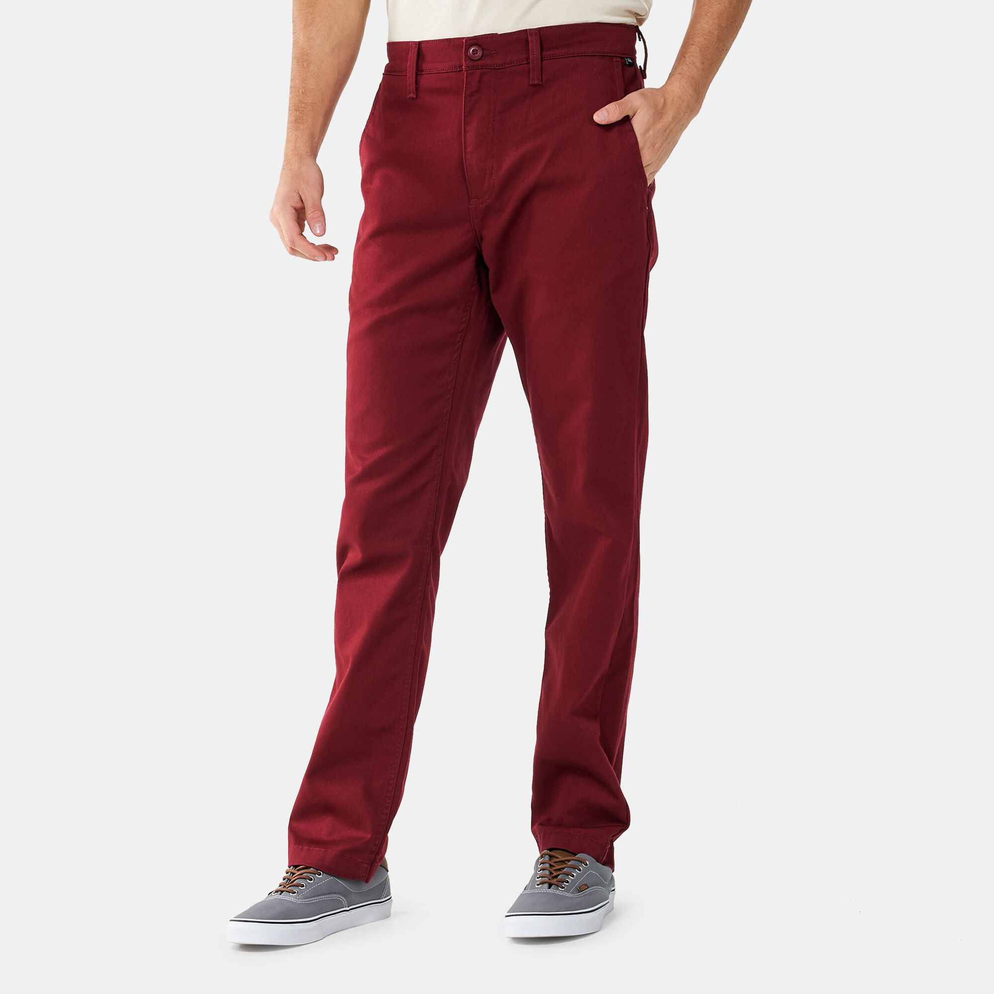 Vans pants mens 2025 red