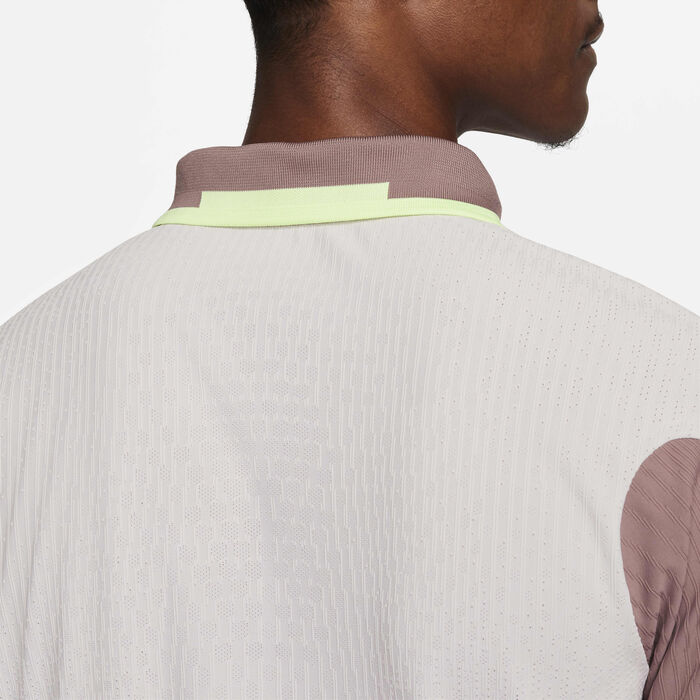 Nike Men's Court Slam Dri-FIT ADV Tennis Polo Shirt Pink image number 4