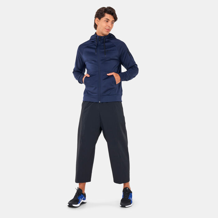 Nike Men's Therma-FIT Training Hoodie Blue image number 2
