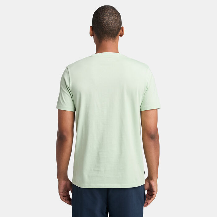 Timberland Men's Linear Logo T-Shirt Green Timberland Men's Linear Logo T-Shirt Green image number 1