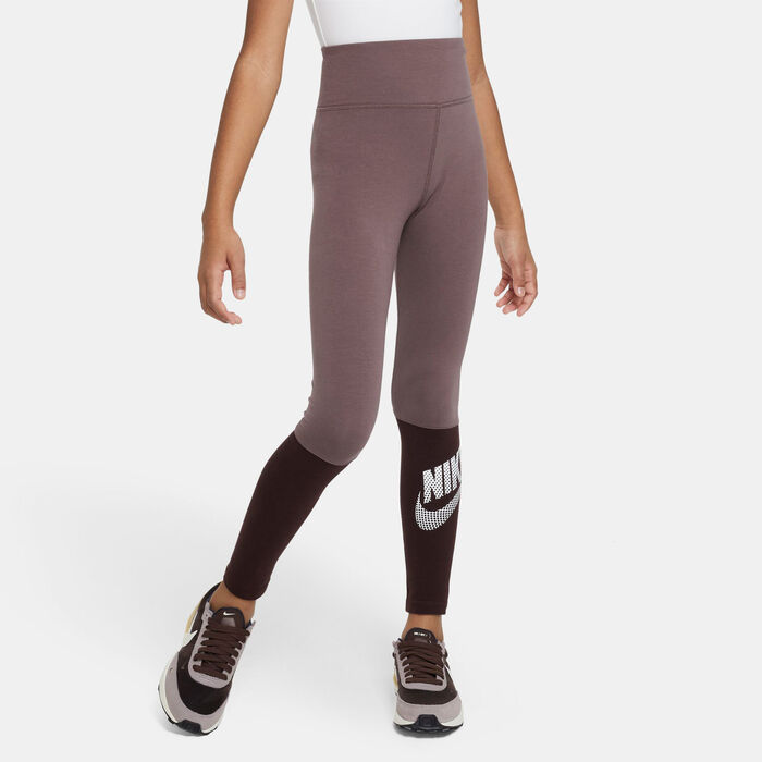 Nike Kids’ Sportswear Favourites Dance Leggings (Older Kids) Brown image number 0