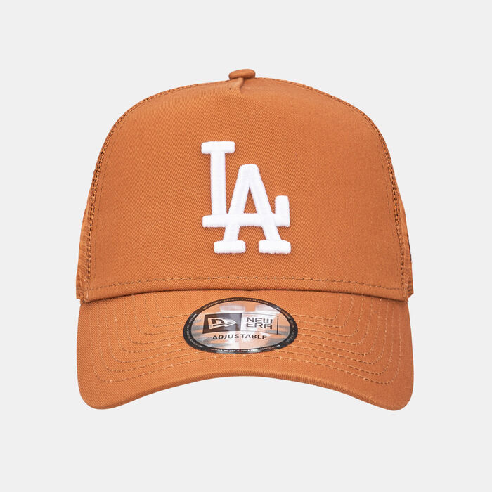 New Era Men's MLB Los Angeles Dodgers League Essential Trucker Cap Brown image number 0