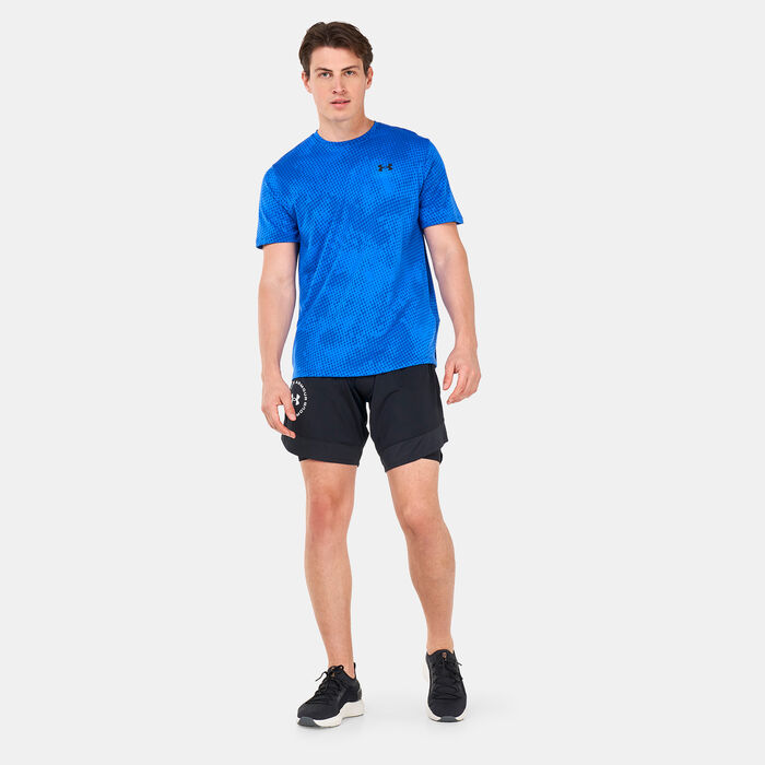 Under Armour Men's Training Vent Jacquard T-Shirt Blue image number 2