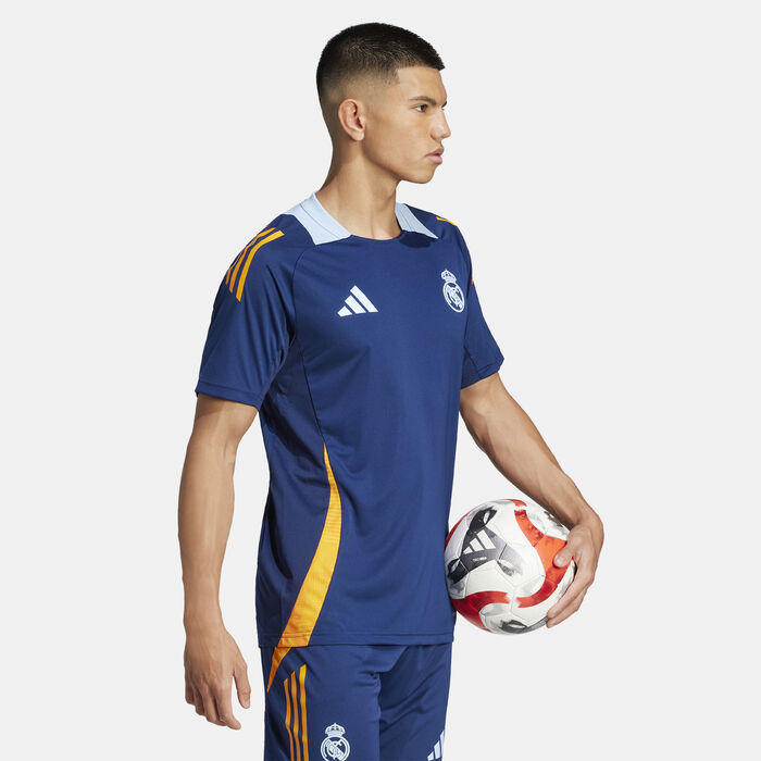 adidas Men's Real Madrid Tiro 24 Competition Football Training Top Blue image number 2