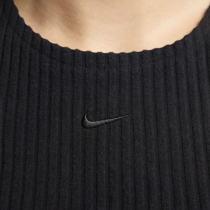 Nike Women's Sportswear Chill Midi Dress Black Nike Women's Sportswear Chill Midi Dress Black image number 3