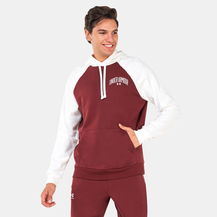 Under Armour Men's UA Rival WM Colourblock Hoodie Red image number 0