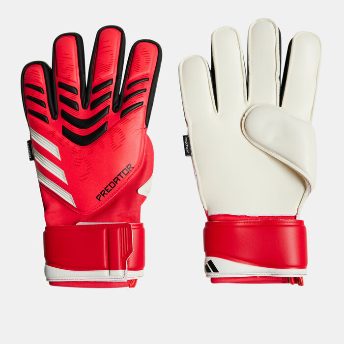 adidas Men's Predator Match Fingersave Goalkeeper Football Gloves Black adidas Men's Predator Match Fingersave Goalkeeper Football Gloves Black image number 0
