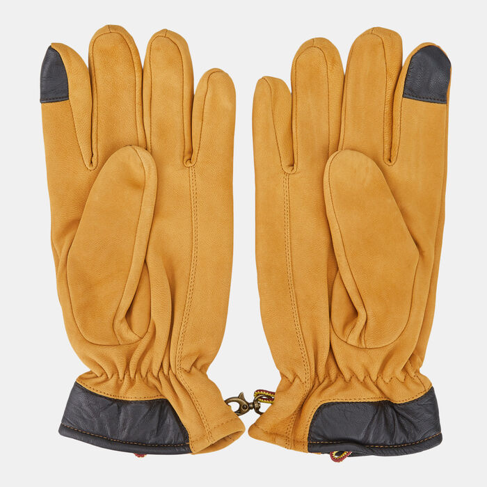 Timberland Men's Nubuck With Touch Tips Gloves yellow Timberland Men's Nubuck With Touch Tips Gloves yellow image number 1