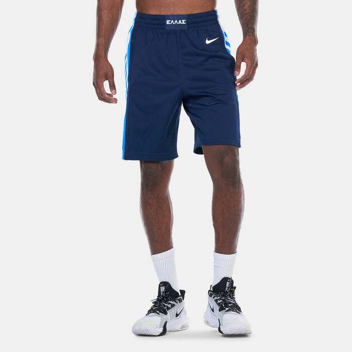 Nike Men's Greece (Road) Limited Basketball Shorts Blue Nike Men's Greece (Road) Limited Basketball Shorts Blue image number 0
