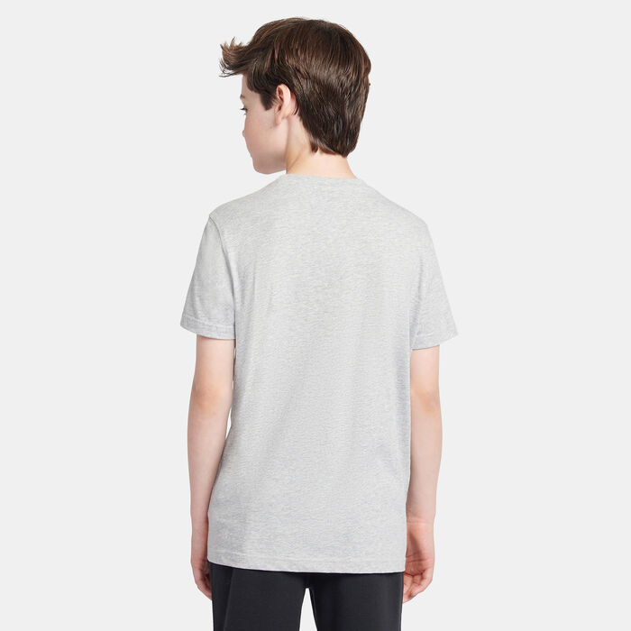 New Balance Kids' Jersey Stacked Logo T-Shirt Grey New Balance Kids' Jersey Stacked Logo T-Shirt Grey image number 1