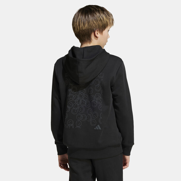 adidas Kids' adidas X SmileyWorld Hoodie Black adidas Kids' adidas X SmileyWorld Hoodie Black image number 1