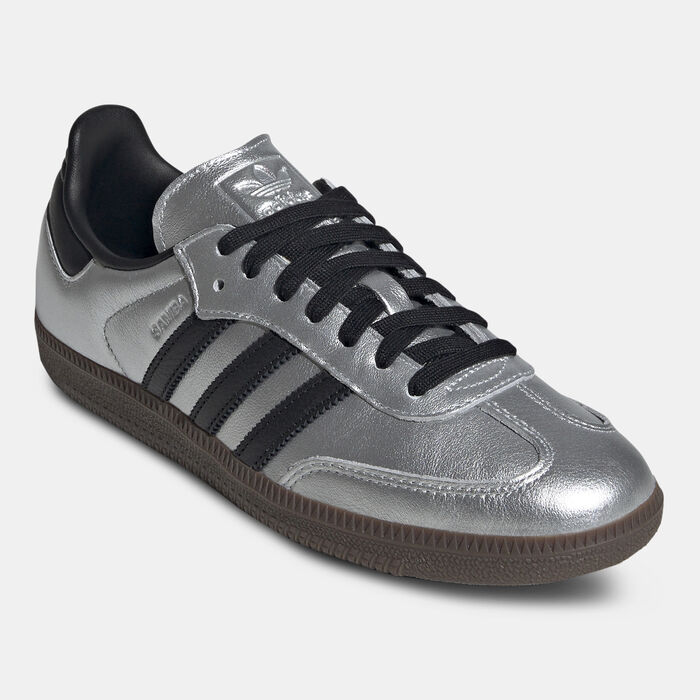 adidas Originals Women's Samba OG Shoes Mettalic adidas Originals Women's Samba OG Shoes Mettalic image number 1