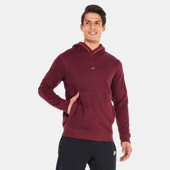 Nike Men's F.C. Fleece Hoodie Maroon image number 0