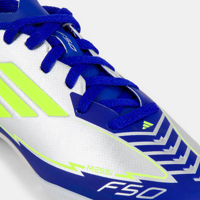 adidas Kids' F50 League Messi Turf Ground Football Shoes yellow adidas Kids' F50 League Messi Turf Ground Football Shoes yellow image number 4