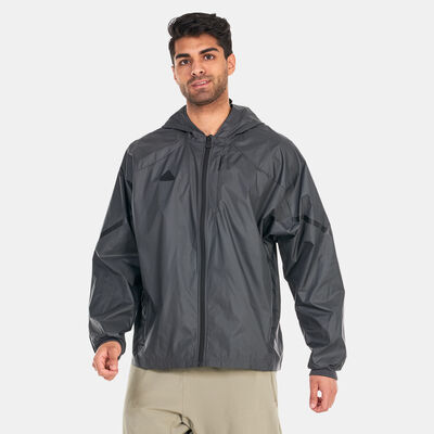 adidas Men's Designed 4 Gameday Full-Zip Track Jacket Grey