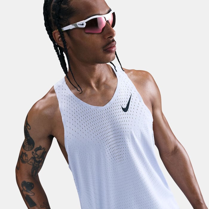 Nike Men's AeroSwift Dri-FIT ADV Running Vest Grey Nike Men's AeroSwift Dri-FIT ADV Running Vest Grey image number 3