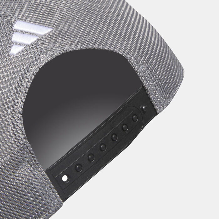 adidas Men's Five-Panel Trucker Cap White image number 3