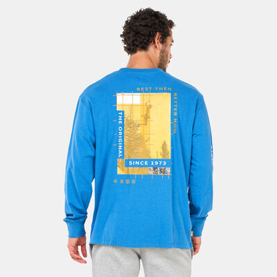 Timberland Men's Back Archive Graphic T-Shirt Blue