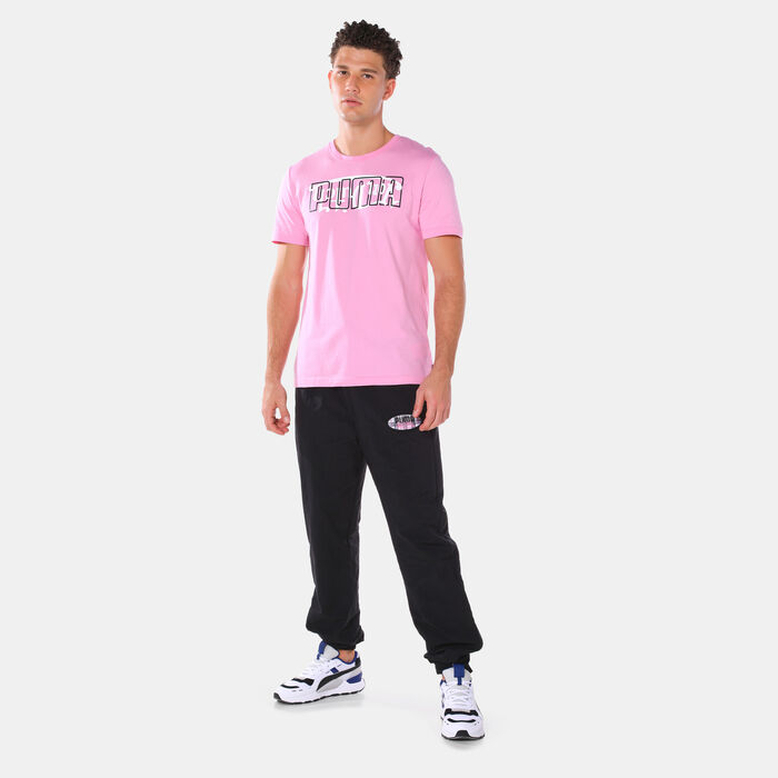 PUMA Men's Von Dutch T-shirt Pink PUMA Men's Von Dutch T-shirt Pink image number 2