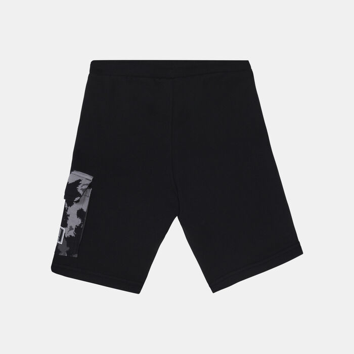 PUMA Kids' Alpha Cargo Sweat Shorts Black image number 1