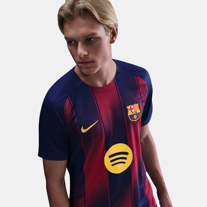 Nike Men's FC Barcelona 25/26 Home Replica Football Jersey Blue Nike Men's FC Barcelona 25/26 Home Replica Football Jersey Blue image number 3