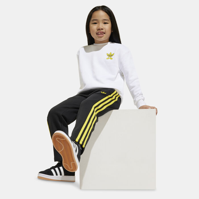 adidas Originals Kids' x Smiley World Sweatshirt and Pants Set White image number 2