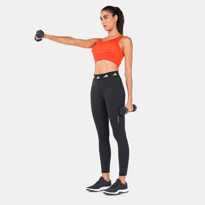adidas Women's Techfit 7/8 Leggings Black adidas Women's Techfit 7/8 Leggings Black image number 2