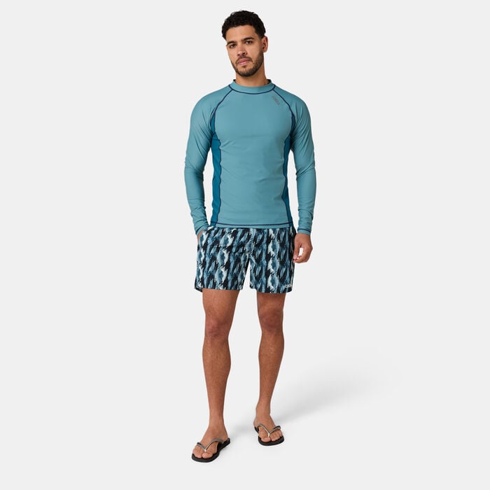 COEGA Men's Printed Board Swimming Shorts Green COEGA Men's Printed Board Swimming Shorts Green image number 2