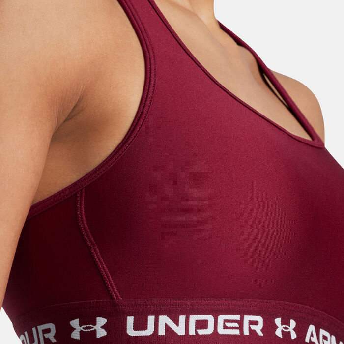 Under Armour Women's Armour Medium-Support Training Sports Bra Red image number 2