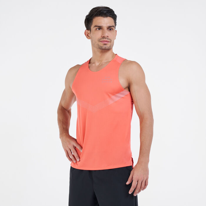 Nike Men's Dri-FIT 365 Run Division Running Tank Top Orange Nike Men's Dri-FIT 365 Run Division Running Tank Top Orange image number 0