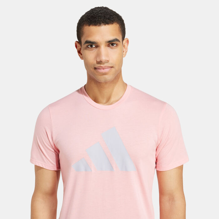 adidas Men's Train Essentials Feelready Logo Training T-Shirt Pink image number 3