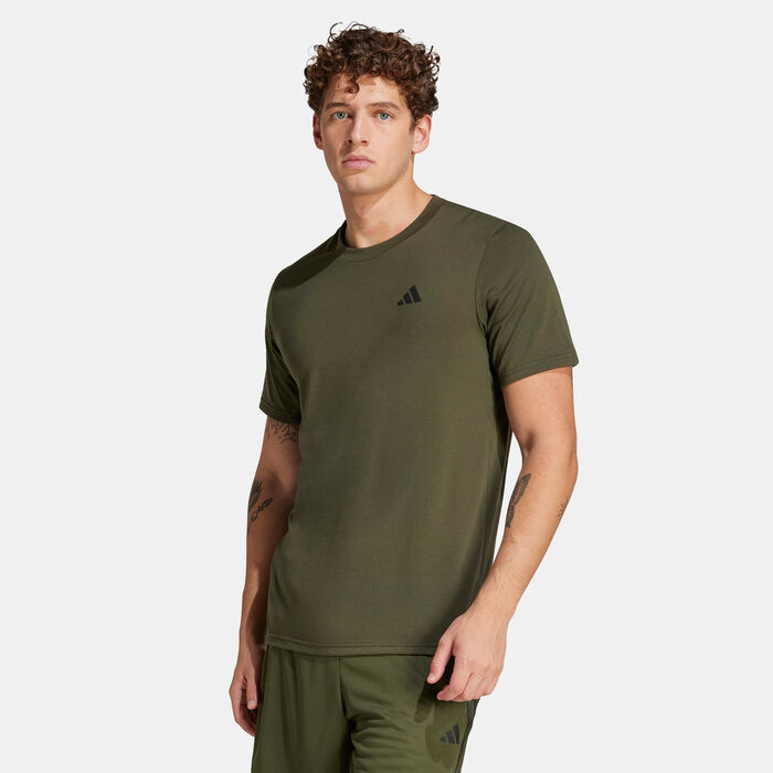 adidas Men's Train Essentials Feelready Training T-Shirt Green adidas Men's Train Essentials Feelready Training T-Shirt Green image number 0