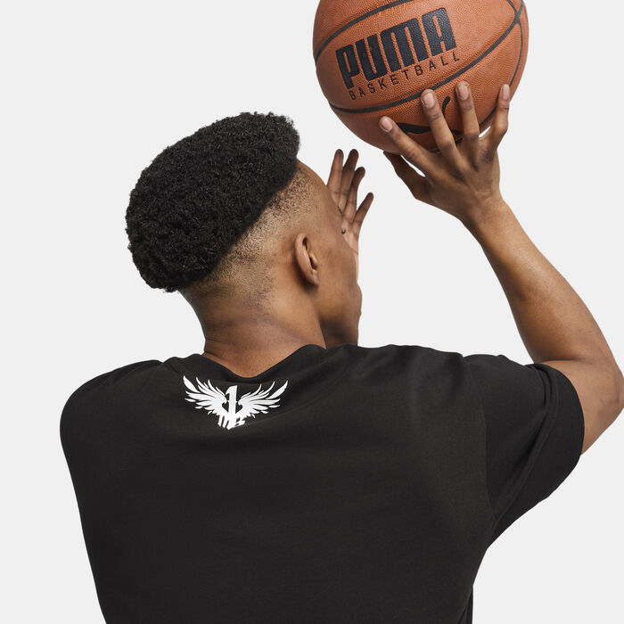PUMA Men's Lamelo Ball Alien Skins T-Shirt Black PUMA Men's Lamelo Ball Alien Skins T-Shirt Black image number 4