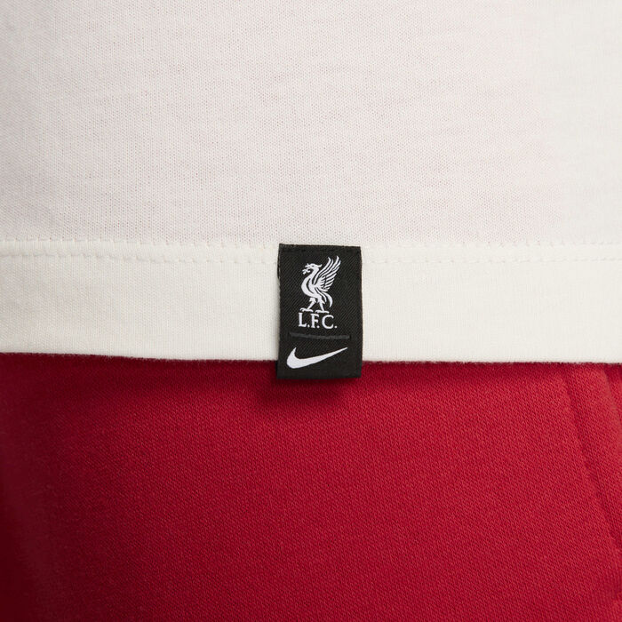 Nike Men's Liverpool F.C. Home Pitch Football T-Shirt White Nike Men's Liverpool F.C. Home Pitch Football T-Shirt White image number 4