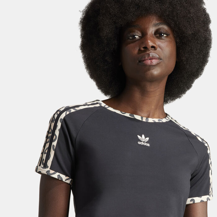 adidas Originals Women's Luxe Baby T-Shirt Black adidas Originals Women's Luxe Baby T-Shirt Black image number 3