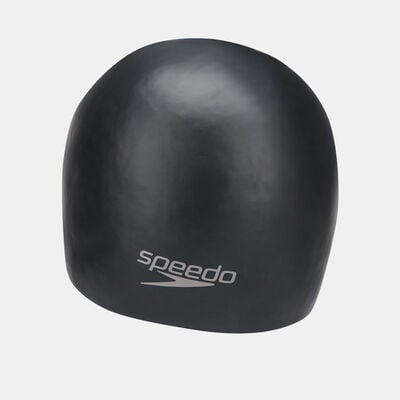 Speedo Plain Moulded Swimming Cap Black Speedo Plain Moulded Swimming Cap Black