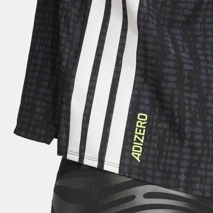 adidas Men's Adizero Running Tank Top Grey adidas Men's Adizero Running Tank Top Grey image number 4