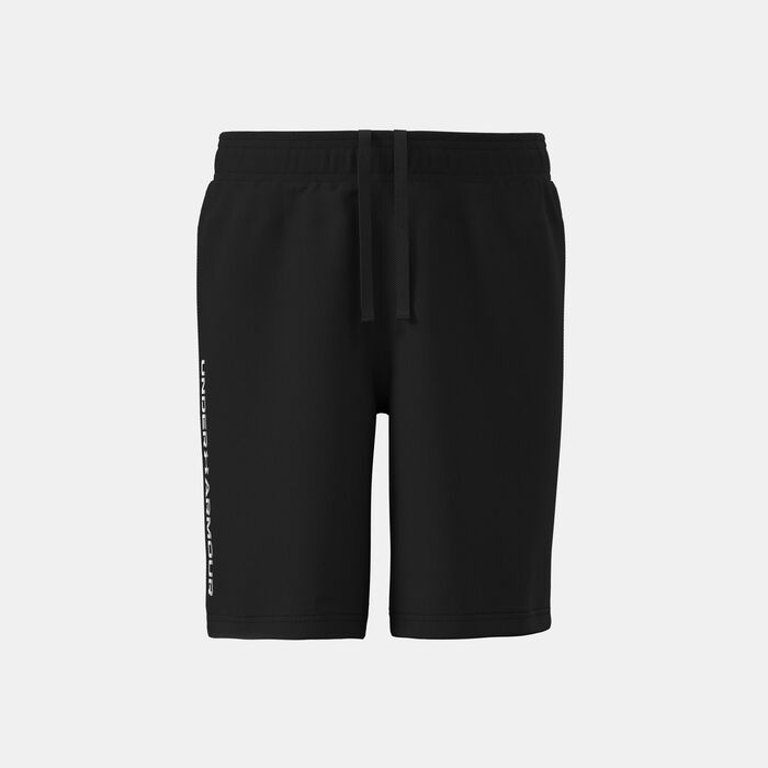 Under Armour Kids' UA Tech Woven Wordmark Shorts Black image number 0
