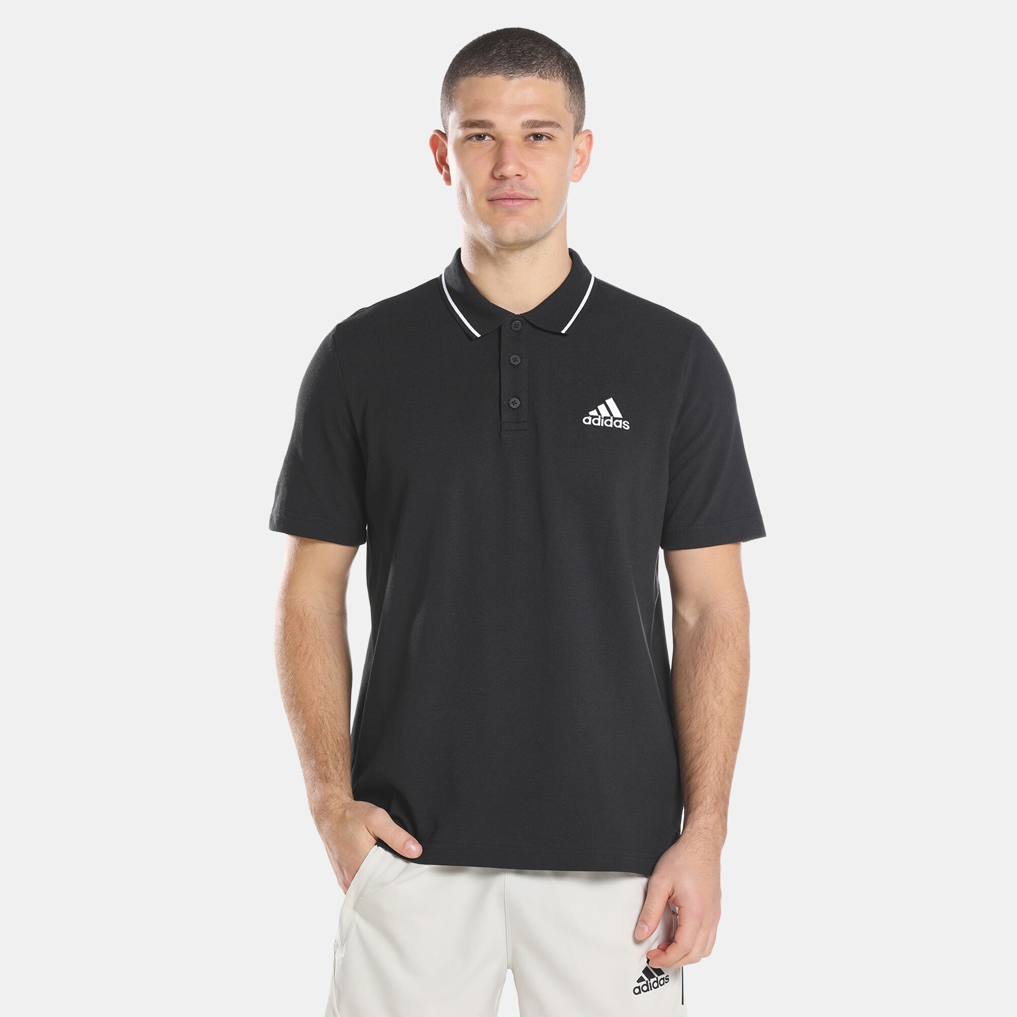 Men s AEROREADY Essentials Piqu Small Logo Polo Shirt