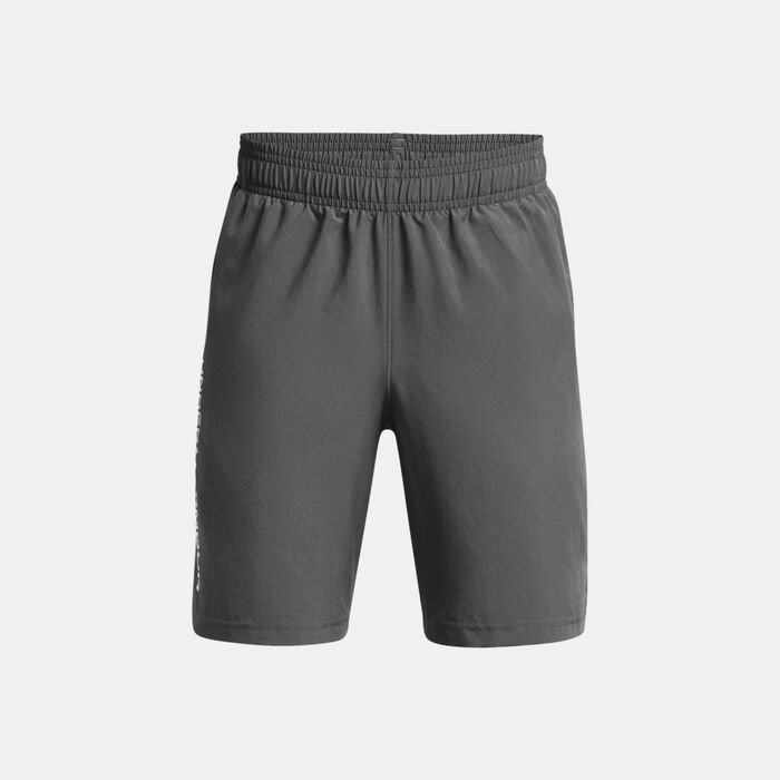 Under Armour Kids' UA Tech Woven Wordmark Shorts Grey Under Armour Kids' UA Tech Woven Wordmark Shorts Grey image number 0