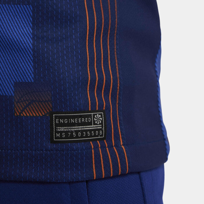 Nike Kids' Men's Team Netherlands 2024/25 Stadium Away Dri-FIT Football Replica Shirt Blue Nike Kids' Men's Team Netherlands 2024/25 Stadium Away Dri-FIT Football Replica Shirt Blue image number 6
