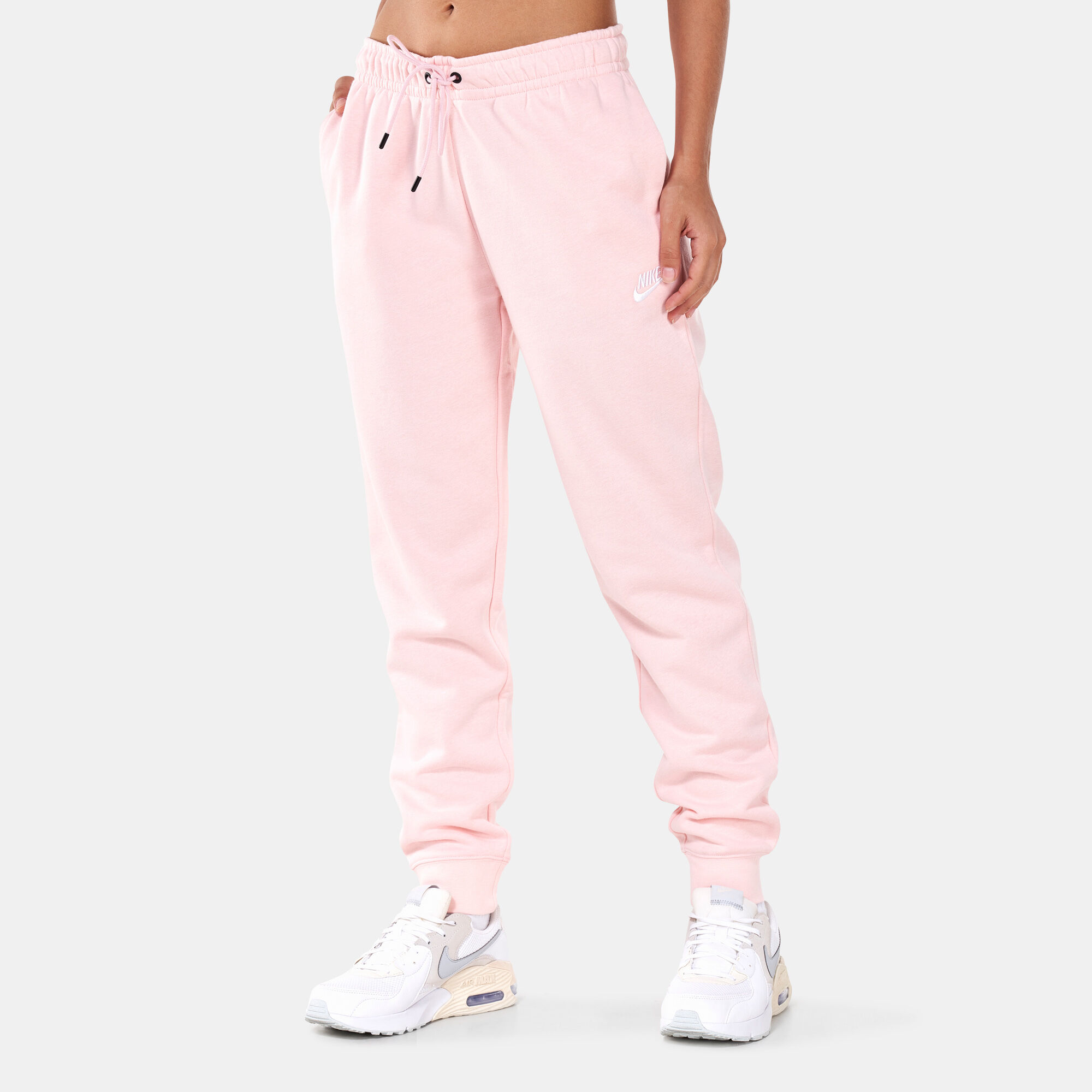 Nike women's sweatpants with elastic ankles best sale